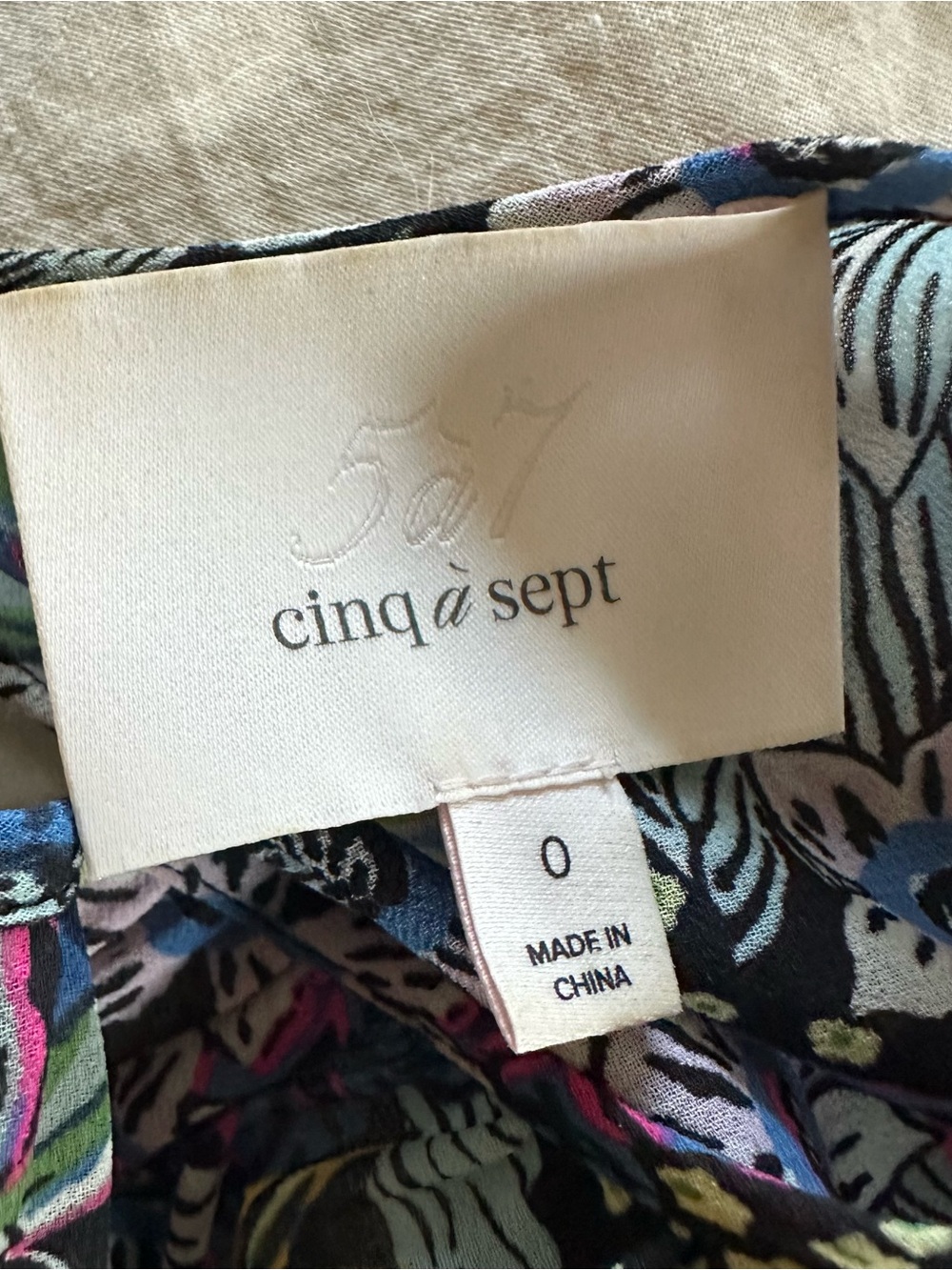 cinq a sept Floral Multicolor Smocked Mini Dress - Picture 3 of 4